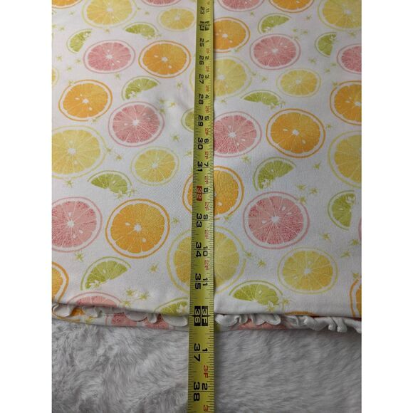 Gymboree Slice of Summer 2002 Blanket Citrusy Oranges Lemons Limes Ruffle Pink R - Picture 5 of 7